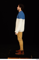 Pablo brown shoes brown trousers dressed standing sweater whole body 0003.jpg